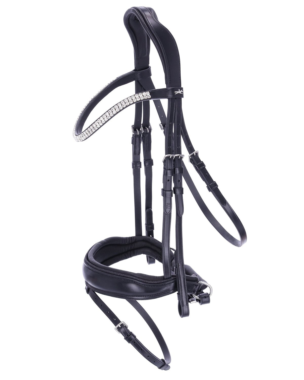 Schockemohle Bridle Valencia black/silver - Snaffle Bridle Horse Leatherwork VB