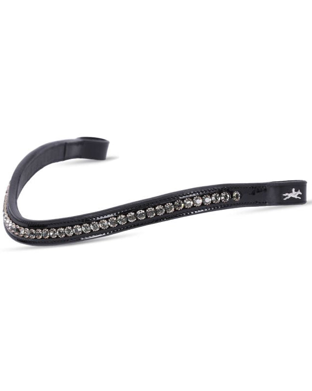 Schockemohle Browband Glam black/patent/black dia/silver