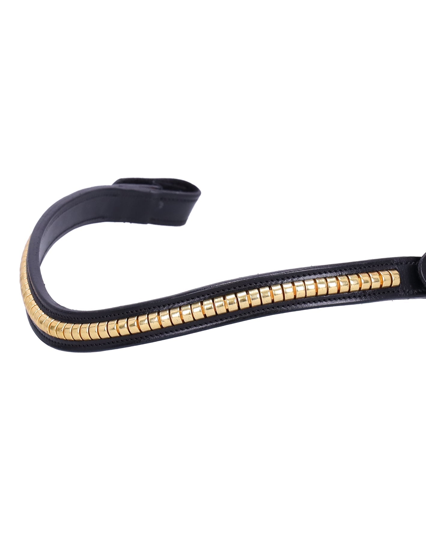 Schockemohle Browband Monza C black/gold - Horse Leatherwork VB