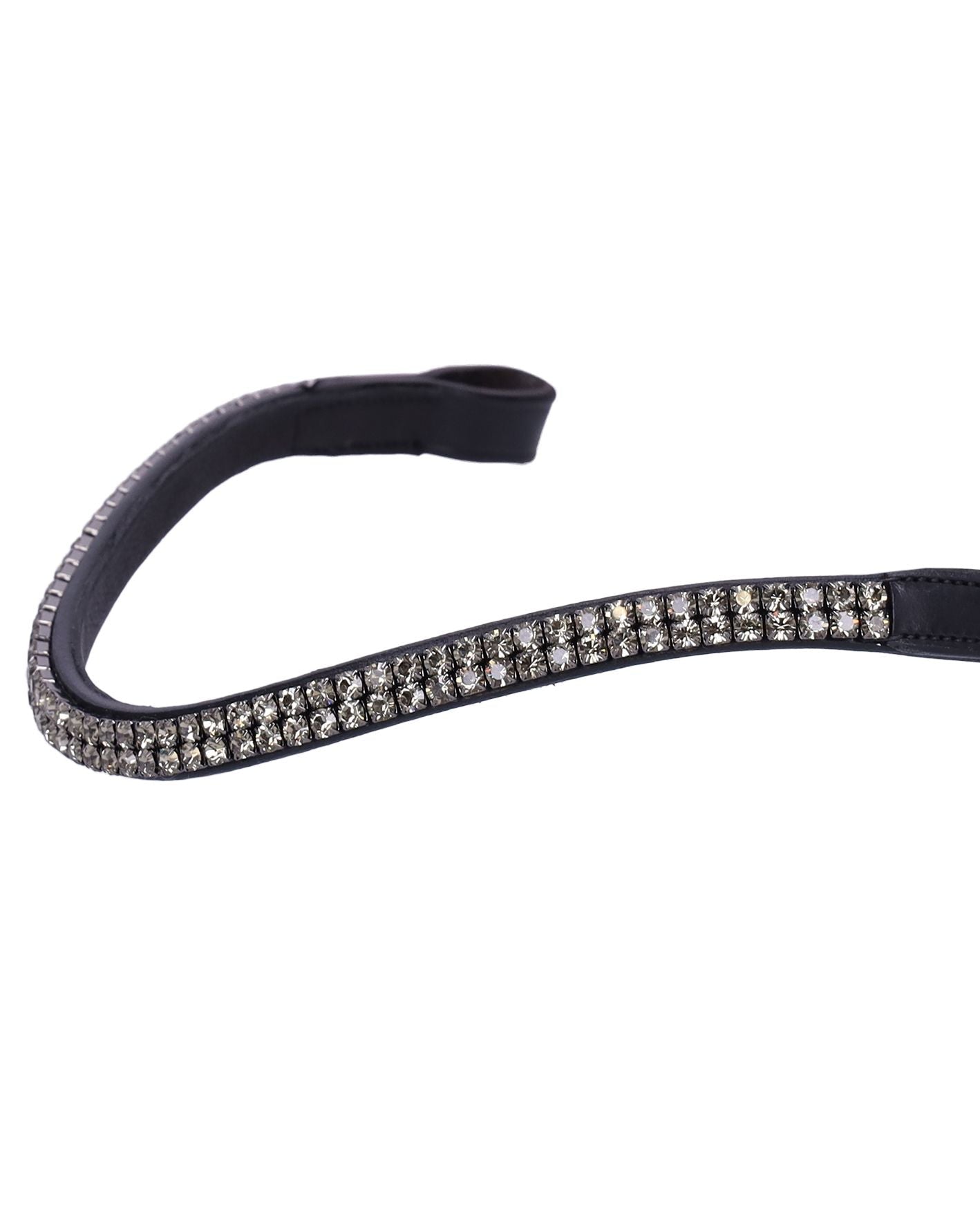 Schockemohle Browband Valencia/Monticelli black/grey - Horse Leatherwork VB