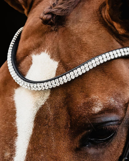 Schockemohle Browband Valencia/Monticelli black/crystal