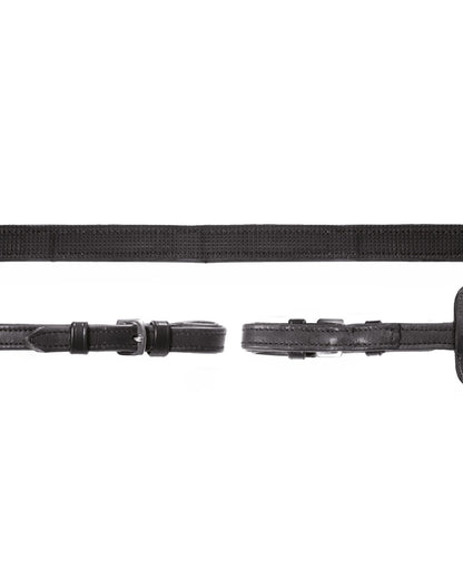 Schockemohle Reins Durasoft Grip black/silver - Leatherwork location-109746323830-outofstock WB XL