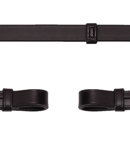 Schockemohle Rubber Reins Soft Rubber Stops Dark Brown/Silver - Equiflair Horse Riding Equestrian