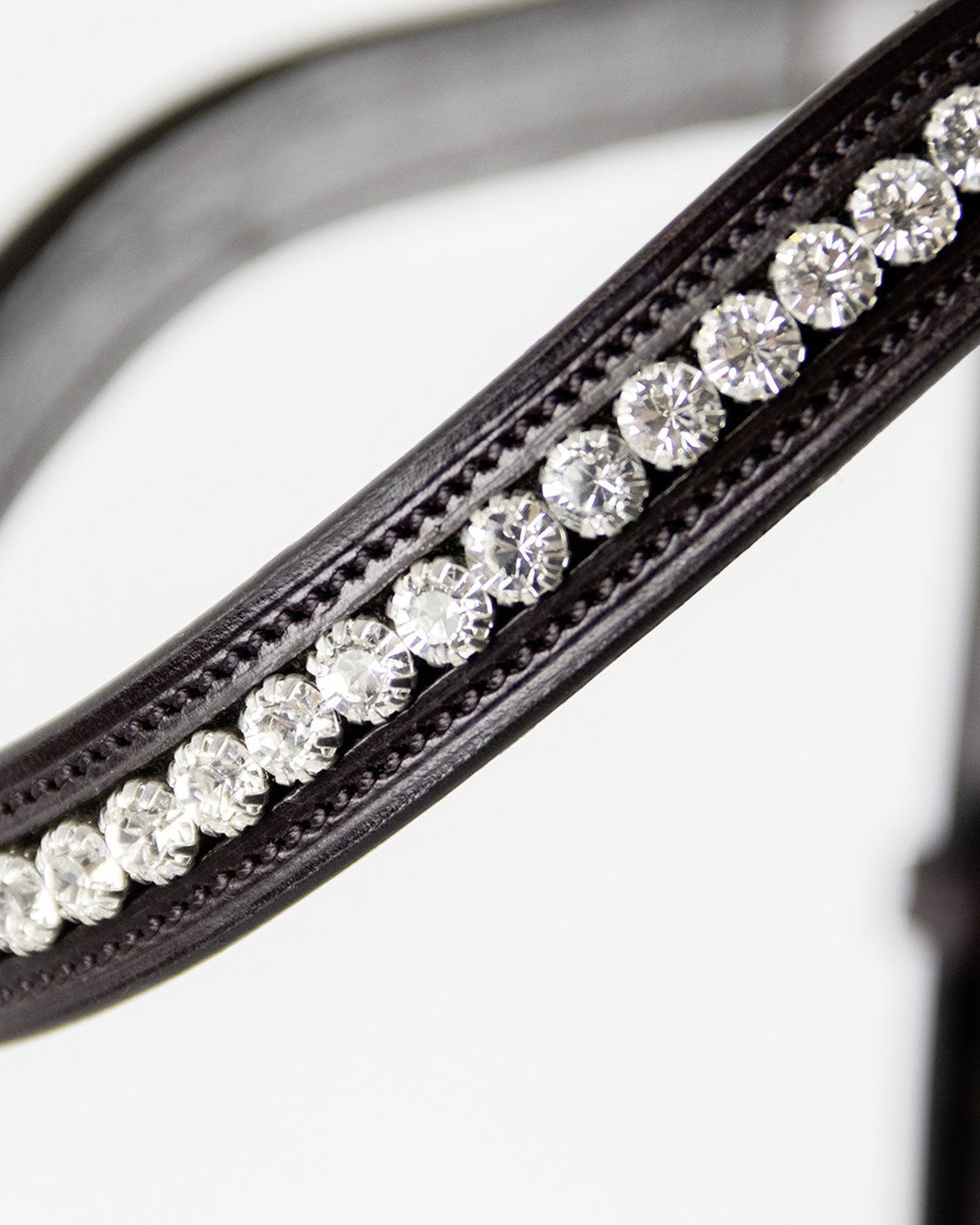 Schockemöhle Equitus Gamma Double Bridle: Black Leather with Silver Crystals, Equestrian Horse Tack