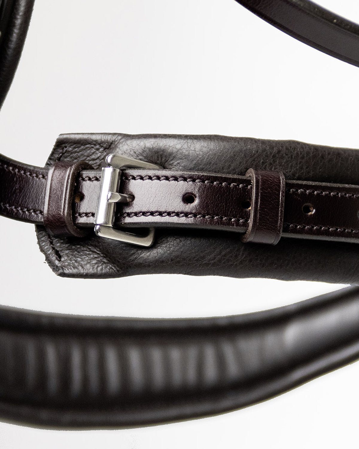 SCHOCKEMOHLE EQUITUS GAMMA Double Bridle - Brown Leather Horse Bridle with Silver Buckle