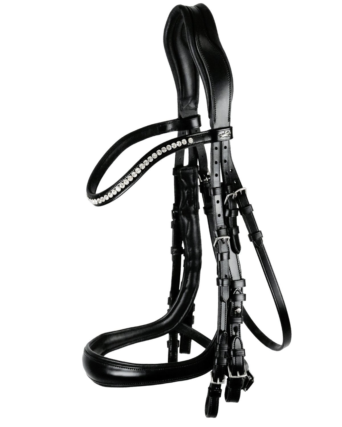 Schockemohle Double Bridle Equitus Gamma black/silver