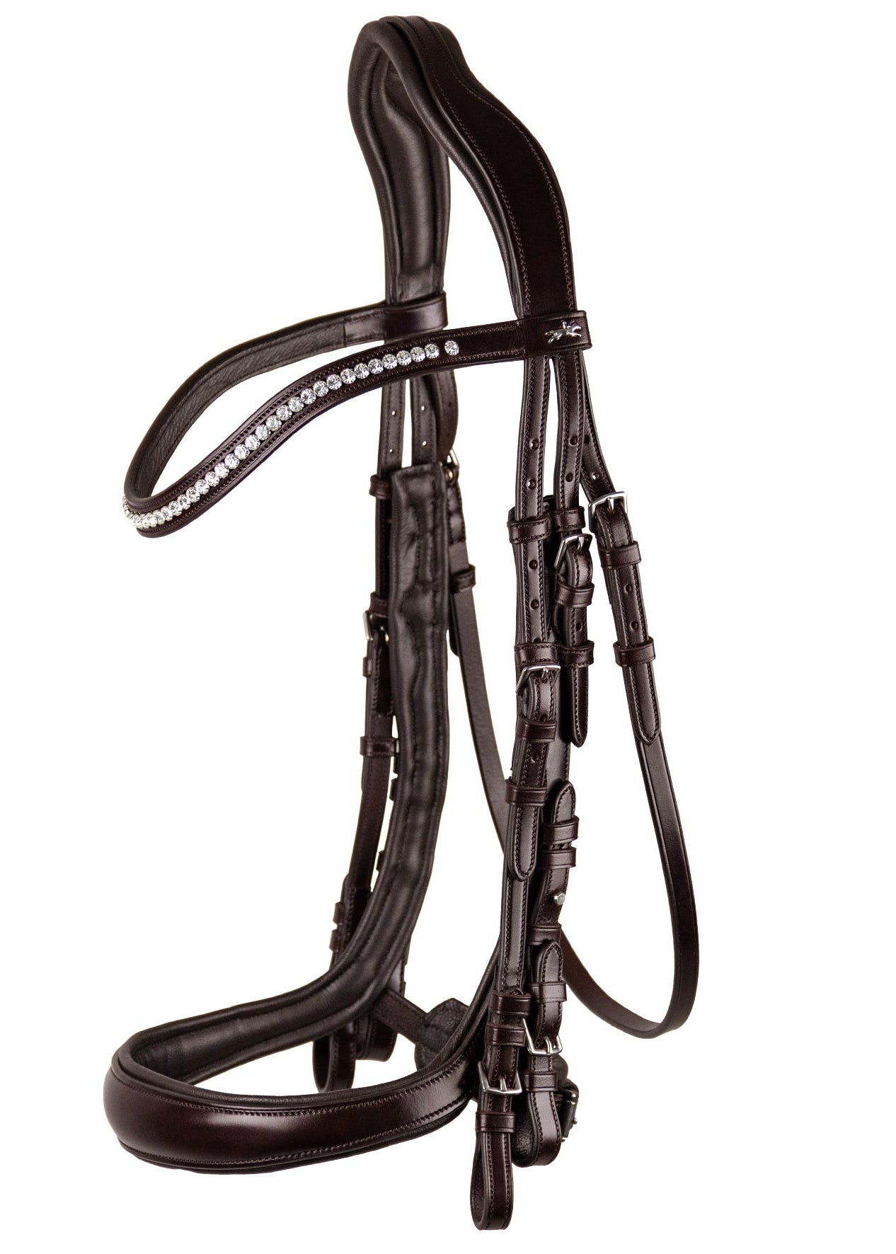 Schockemohle Double Bridle Equitus Gamma Espresso/silver | Equiflair