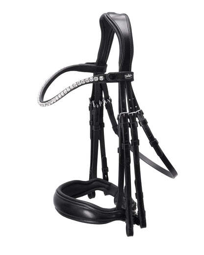 Schockemohle Double Bridle Milazzo black/silver
