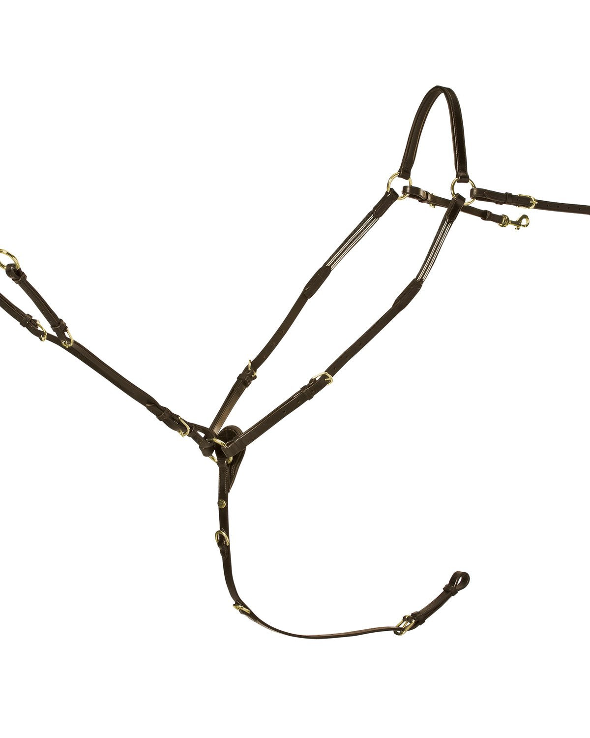 Schockemohle Breastplate Race II antique brown/silver