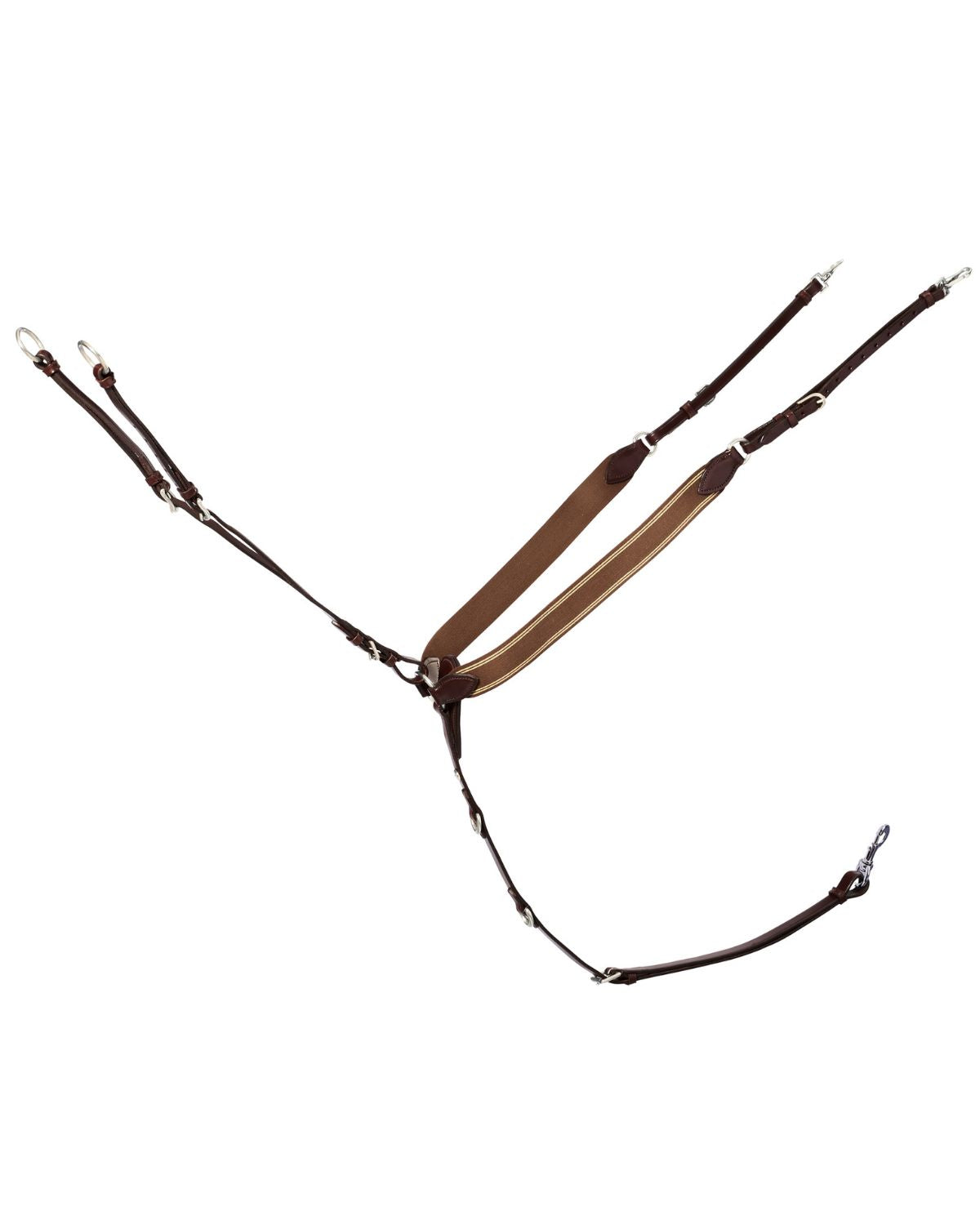 Schockemohle Breastplate Pro Jump Plus antique brown/silver