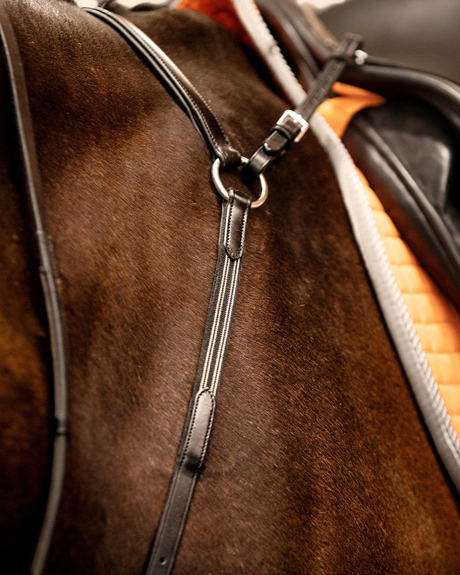 Schockemohle Breastplate Pro Jump Plus black/silver