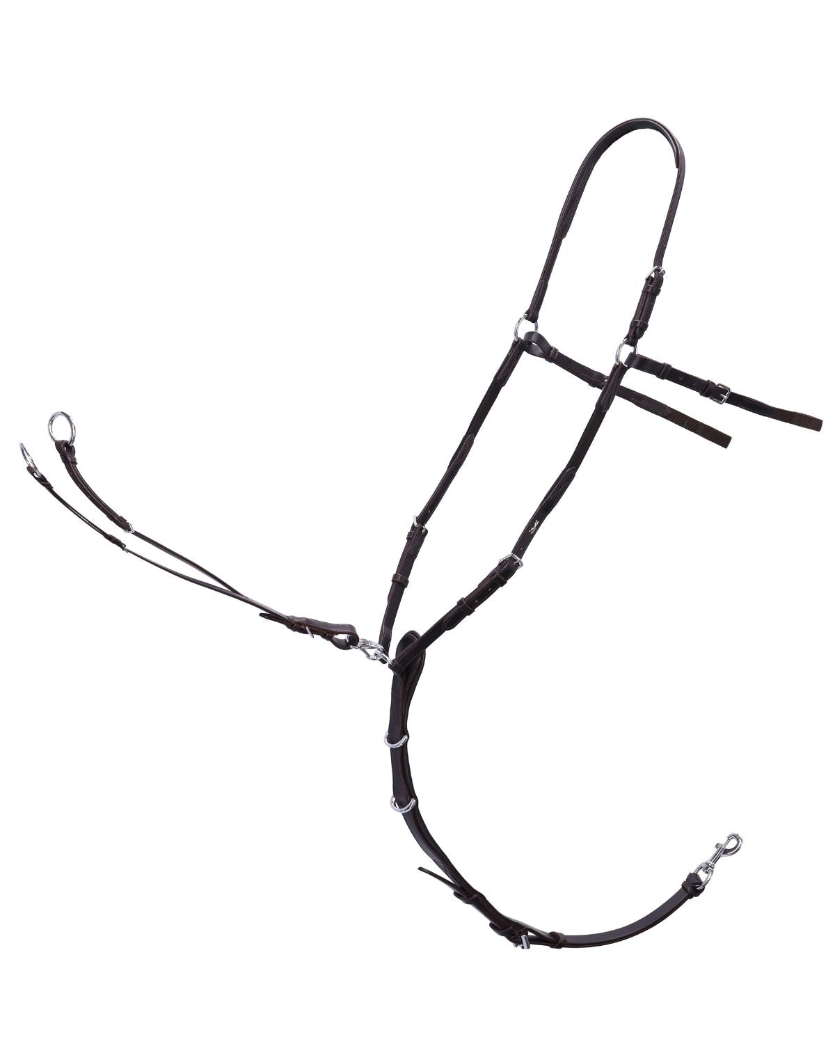 Schockemohle Breastplate Como dark brown/silver