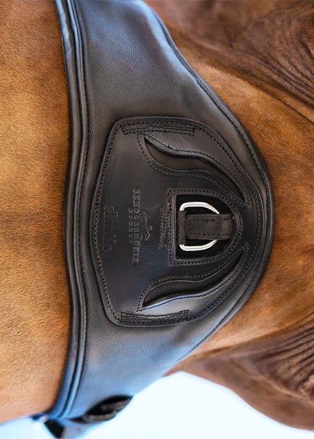 Schockemohle Dressage Elasticated Girth Pittsburgh Stretch black/silver | Equiflair