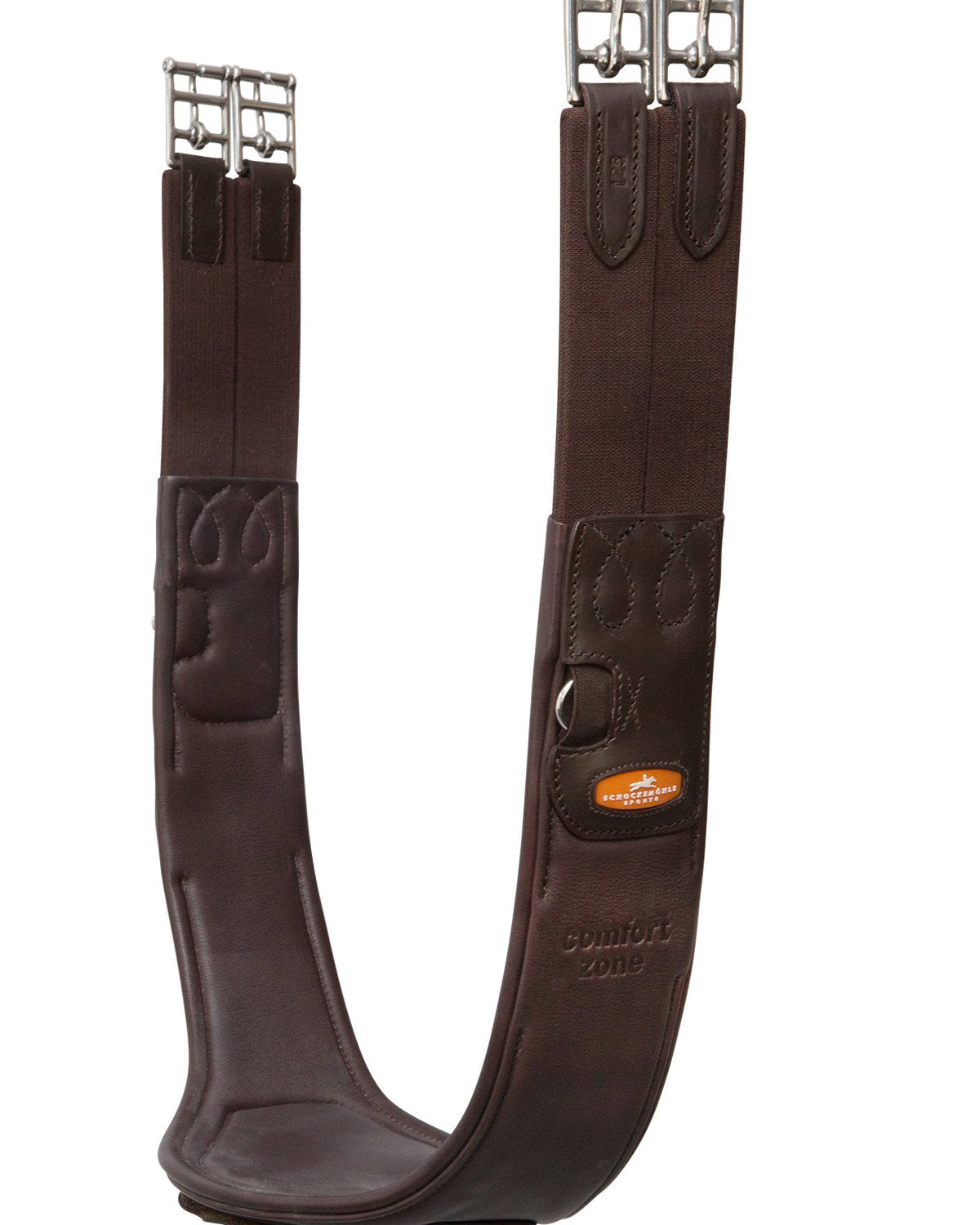 Schockemohle Saddle Girth Portland espresso/silver