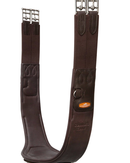 SCHOCKEMOHLE Portland Espresso Saddle Girth - Leather Equestrian Girth with Comfort Zone