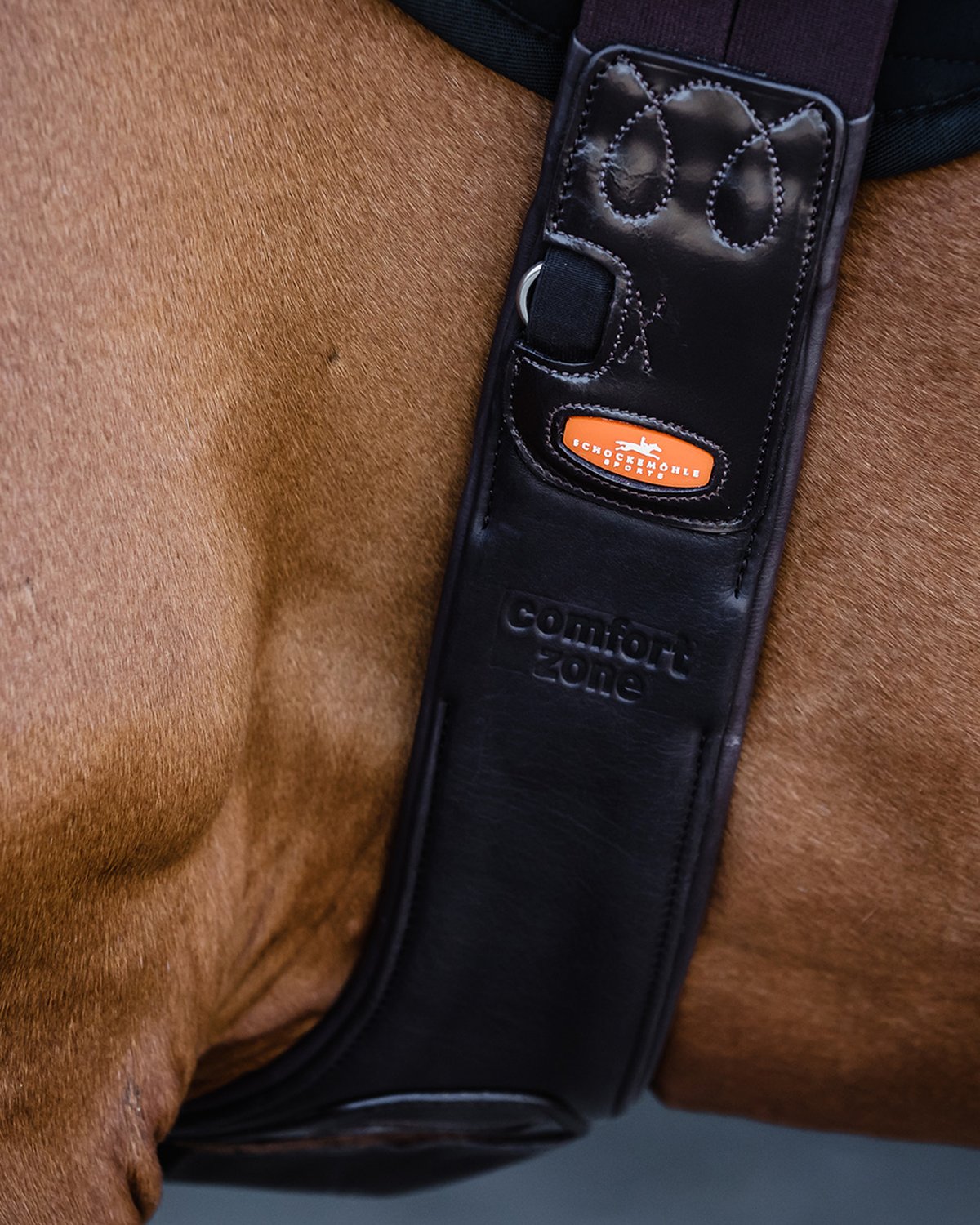Schockemohle Saddle Girth Portland black/silver