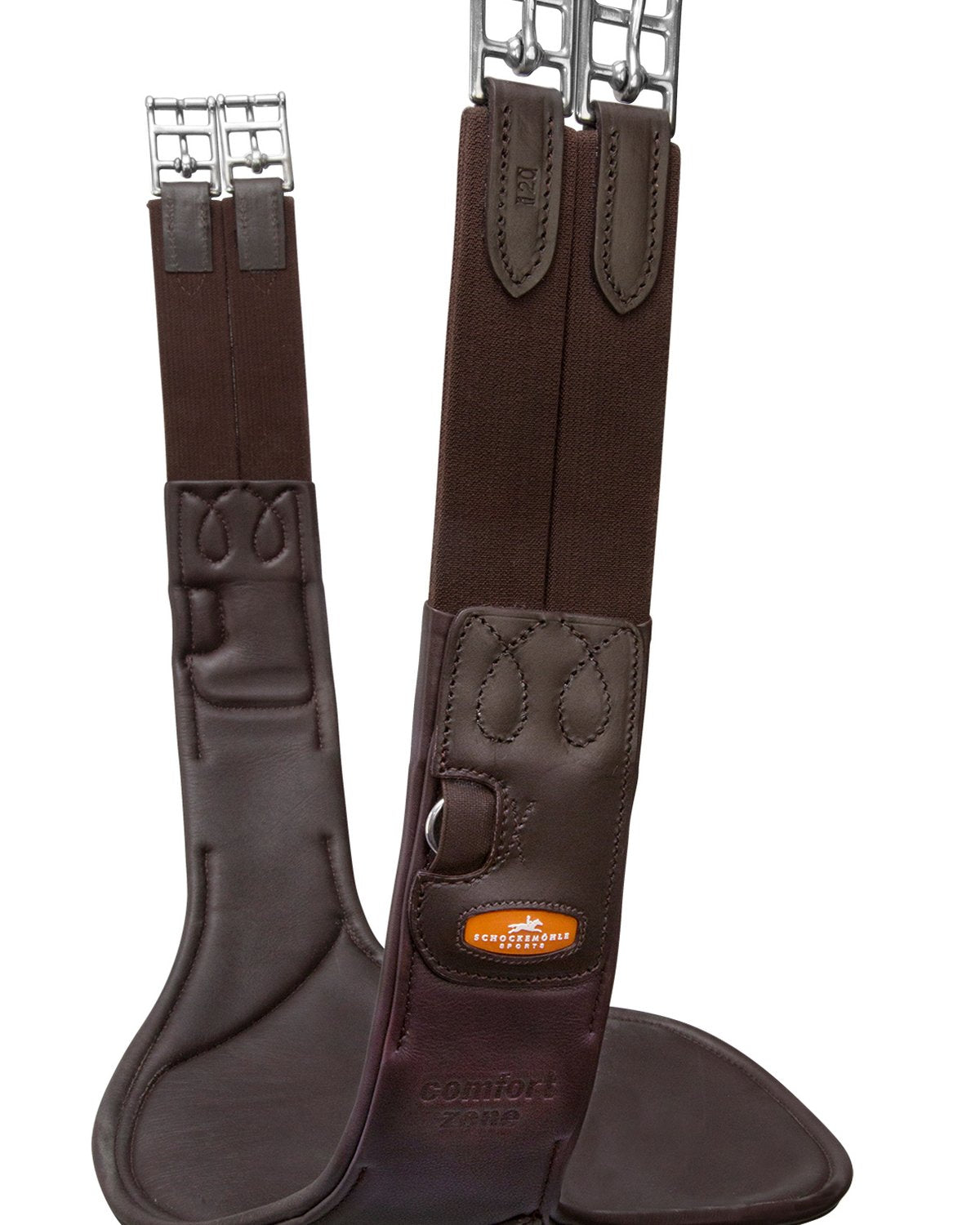 Schockemohle Protection Girth Oklahoma espresso/silver
