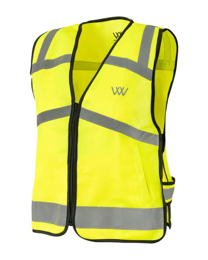 Hi Vis Riding Safety Vest - High Visibility Yellow Equestrian Vest, Reflective EN17353