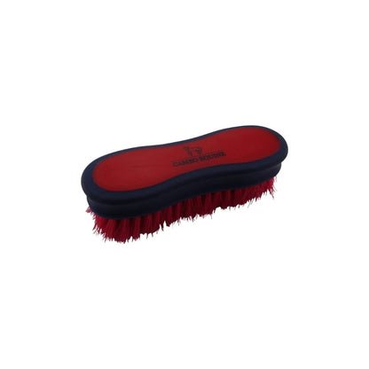 Cameo Equine Red and Navy Face Brush - Soft Bristles, Cameogrip, Horse Grooming