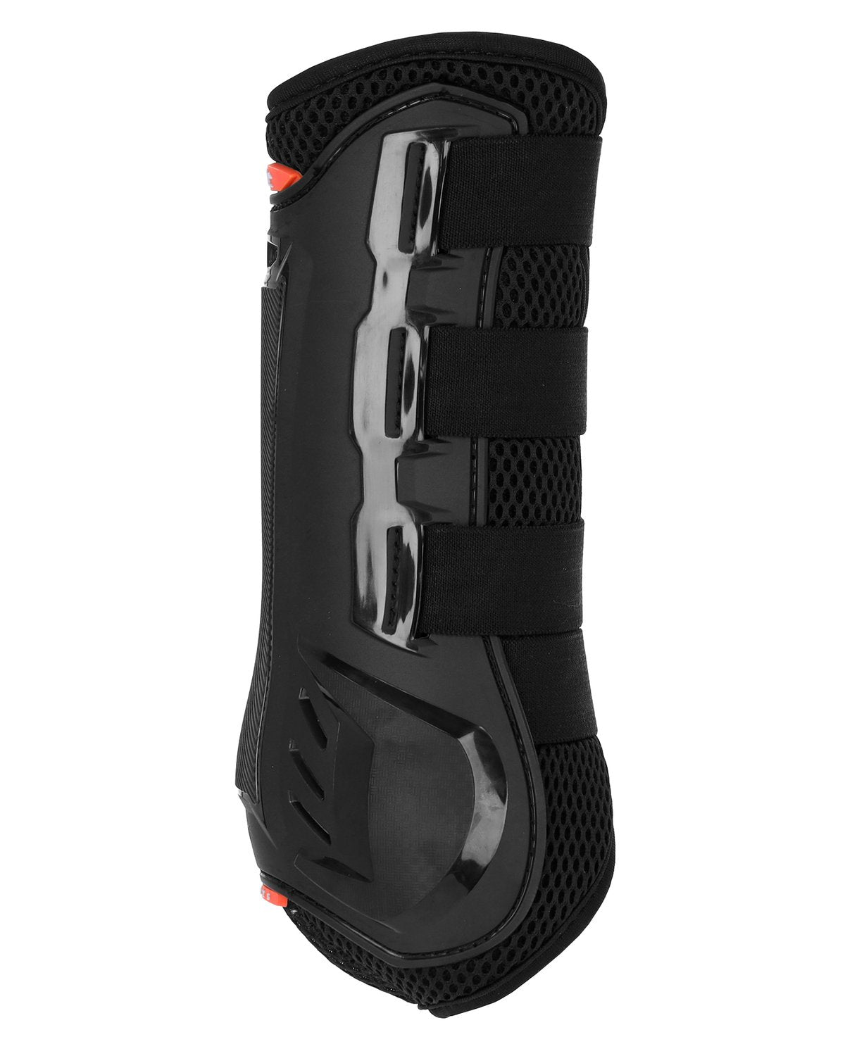 Black Schockemöhle Air Flow Dressage Hind Boot for Horses with Straps and Ventilation