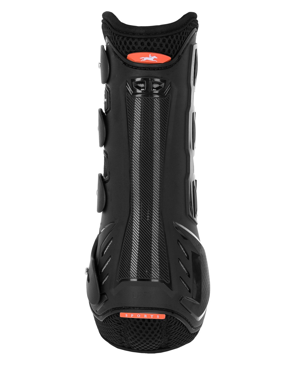 SCHOCKEMOHLE Air Flow Dressage Hind Boots - Black Equestrian Leg Protection for Horses - Shock Absorbing & Breathable