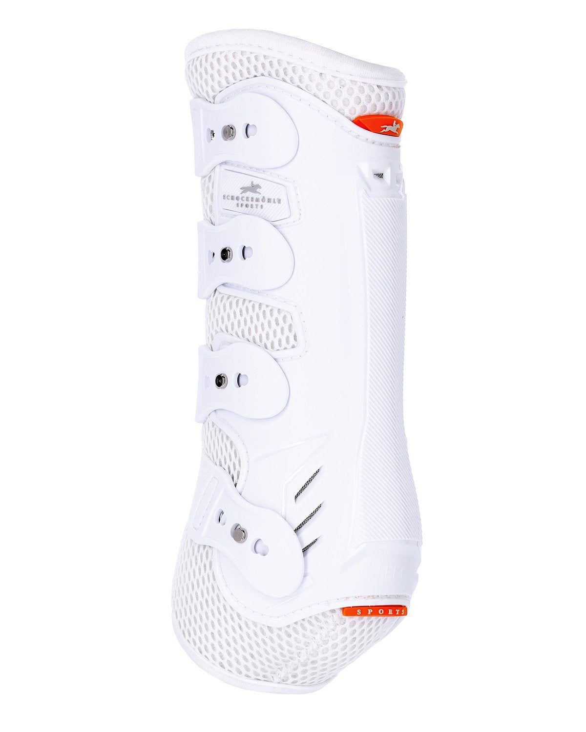 SCHOCKEMOHLE Hind Boots Air Flow Dressage White - Equestrian Horse Leg Protection, Equiflair