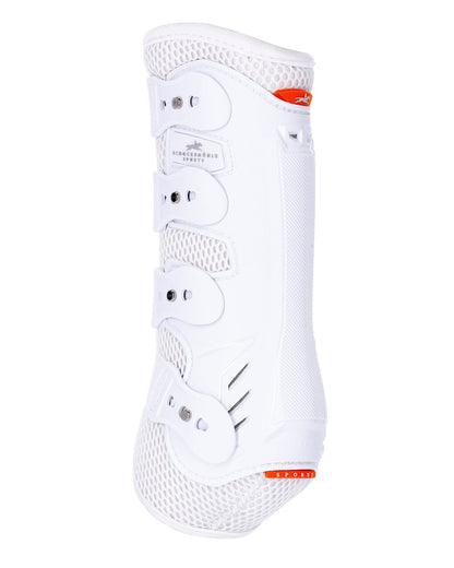 SCHOCKEMOHLE Hind Boots Air Flow Dressage White - Equestrian Horse Leg Protection, Equiflair