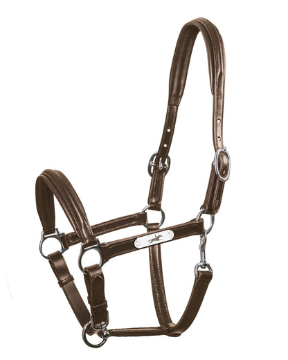 Schockemohle Head Collar Ulm Pro brown/silver - Headcollar Horse location-109746323830-outofstock VB