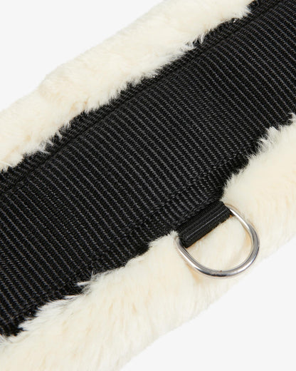 Equestro Candice Jump Girth In Nylon With Synthetic Wool Black