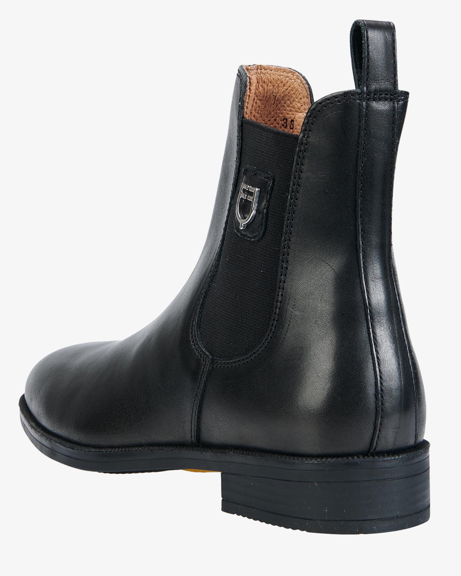 Equestro Unisex Ankle Boots With Side Elastics Black