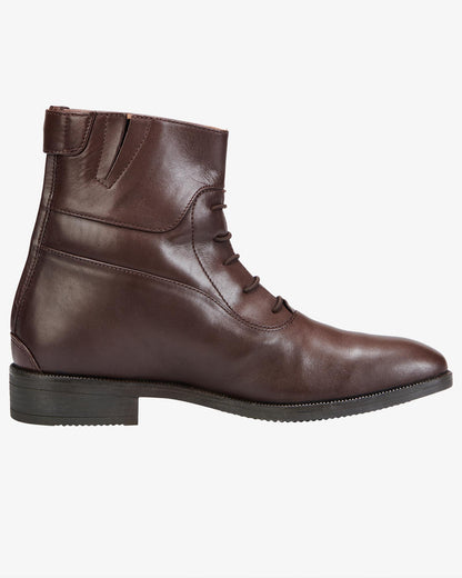 Equestro Vesuna Unisex Ankle Boots With Laces Dark Brown