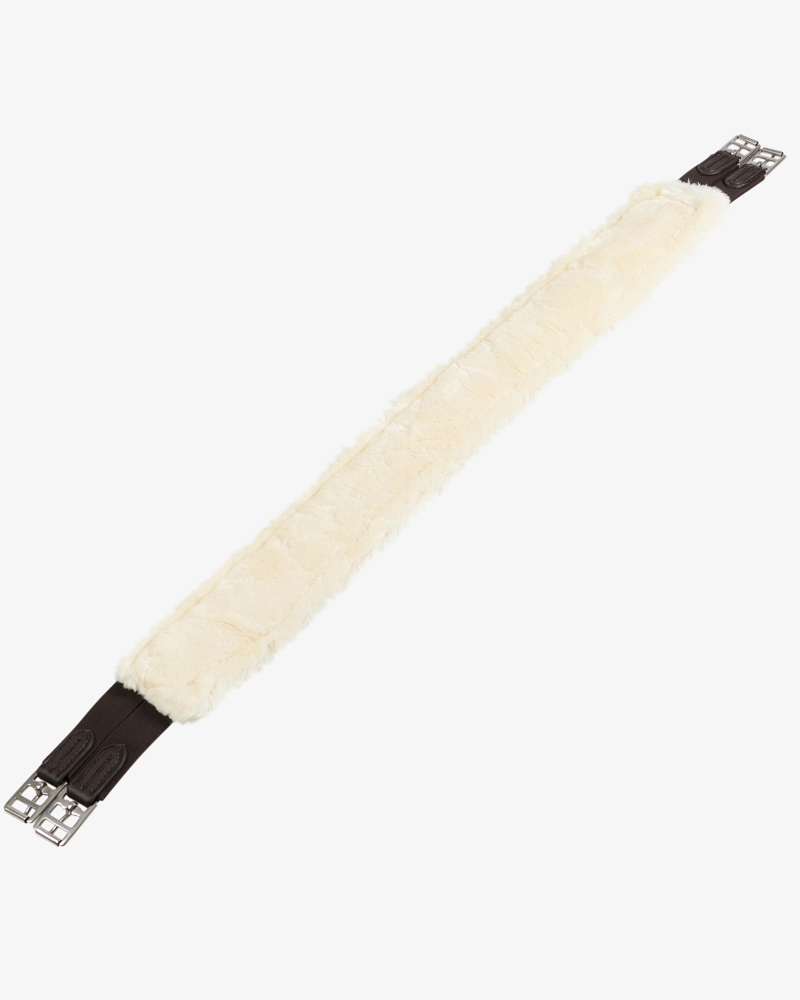 Equestro Candice Jump Girth In Nylon With Synthetic Wool Dark Brown