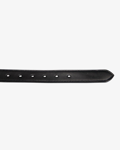 Equestro Leather Belt With Snaffle Bits And Rhinestones Black Silver | Equiflair