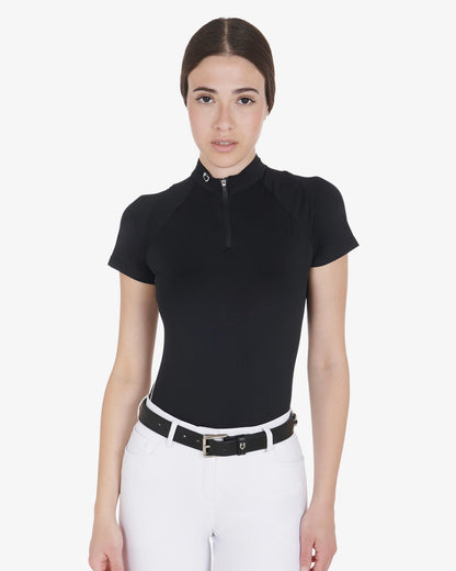 Equestro Leather Belt With Snaffle Bits And Rhinestones Black Silver | Equiflair