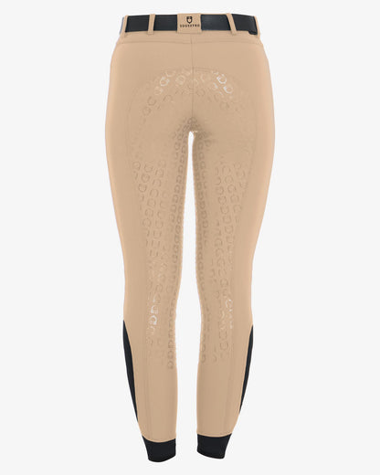 Equestro Women's Full Grip Slim Fit Breeches Incense