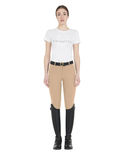 Equestro Women's Full Grip Slim Fit Breeches Incense