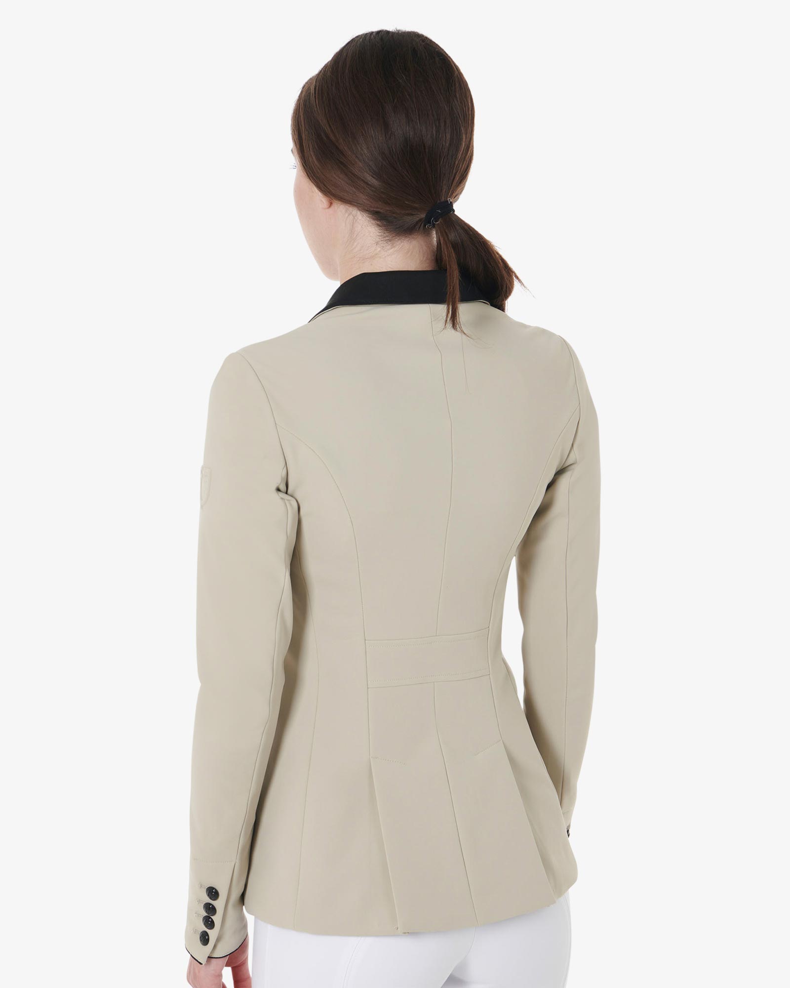 Equestro Women's Three Button Competition Jacket Oxford Tan
