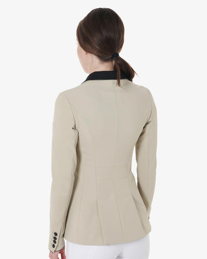 Equestro Women's Three Button Competition Jacket Oxford Tan