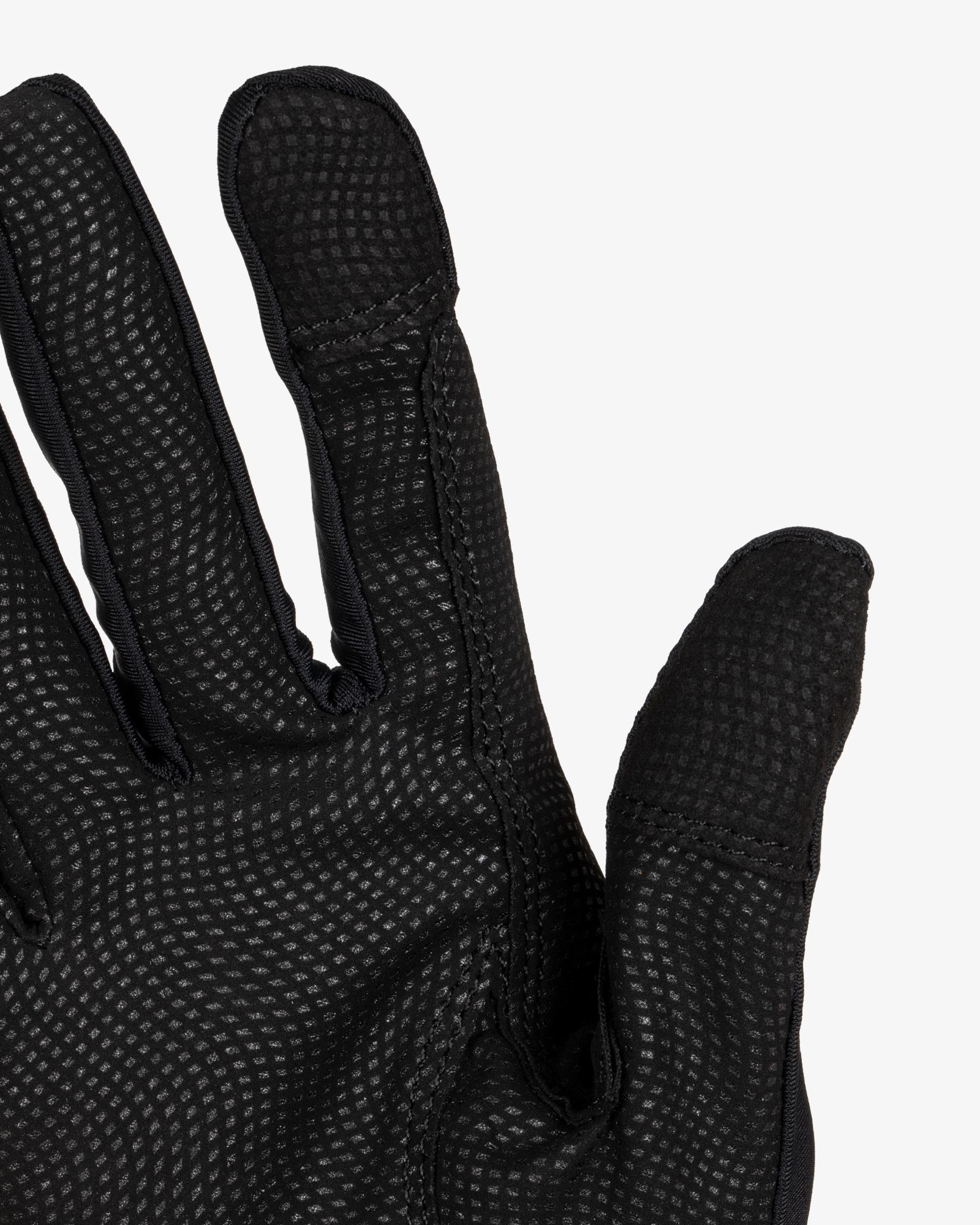 Equestro Women's Gloves In Special Elastane Fabric With Logo Black