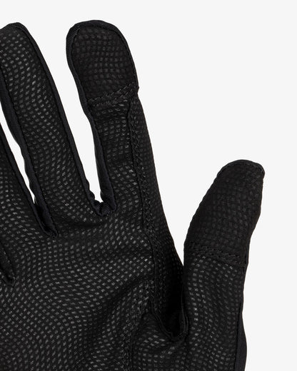 Equestro Women's Gloves In Special Elastane Fabric With Logo Black