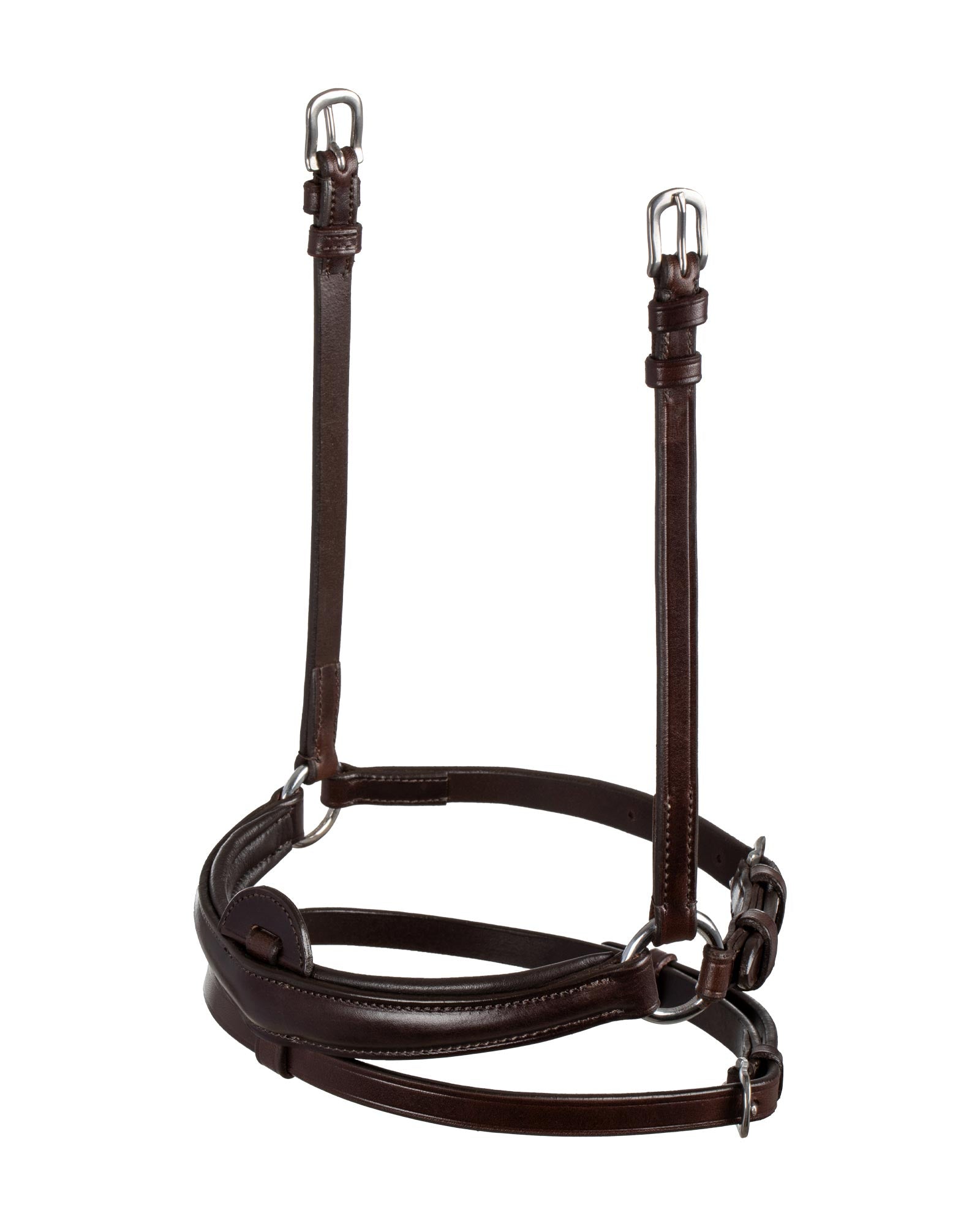 Acavallo Flash Noseband Quick Coupling Dark Brown