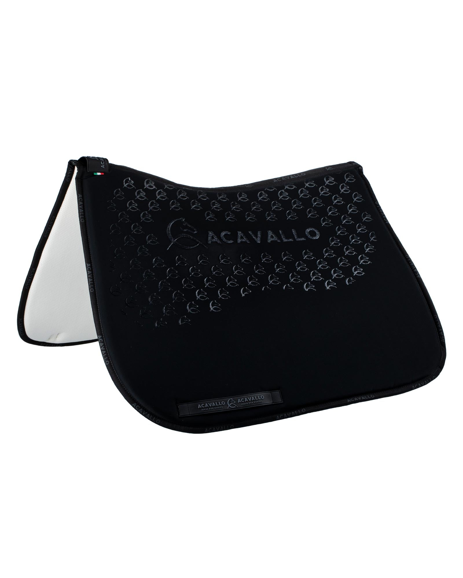 Acavallo Saddle Pad Ds Cw-Cs Elastane & Bamboo Silicone Grip Black/Black