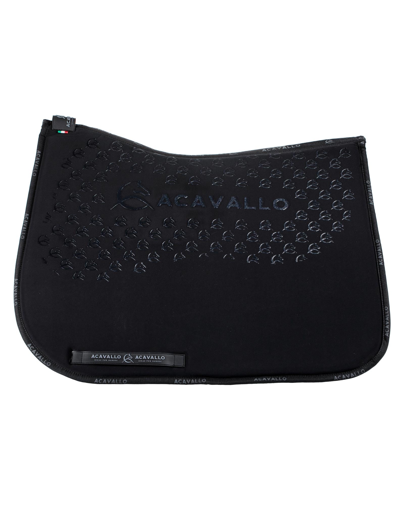 Acavallo Saddle Pad Ds Cw-Cs Elastane & Bamboo Silicone Grip Black/Black