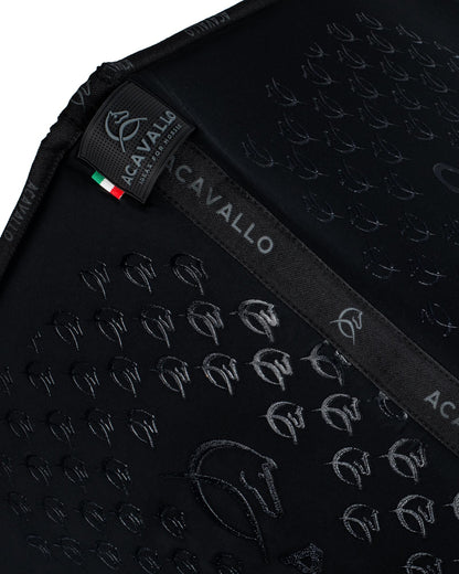 Acavallo Saddle Pad Ds Cw-Cs Elastane & Bamboo Silicone Grip Black/Black