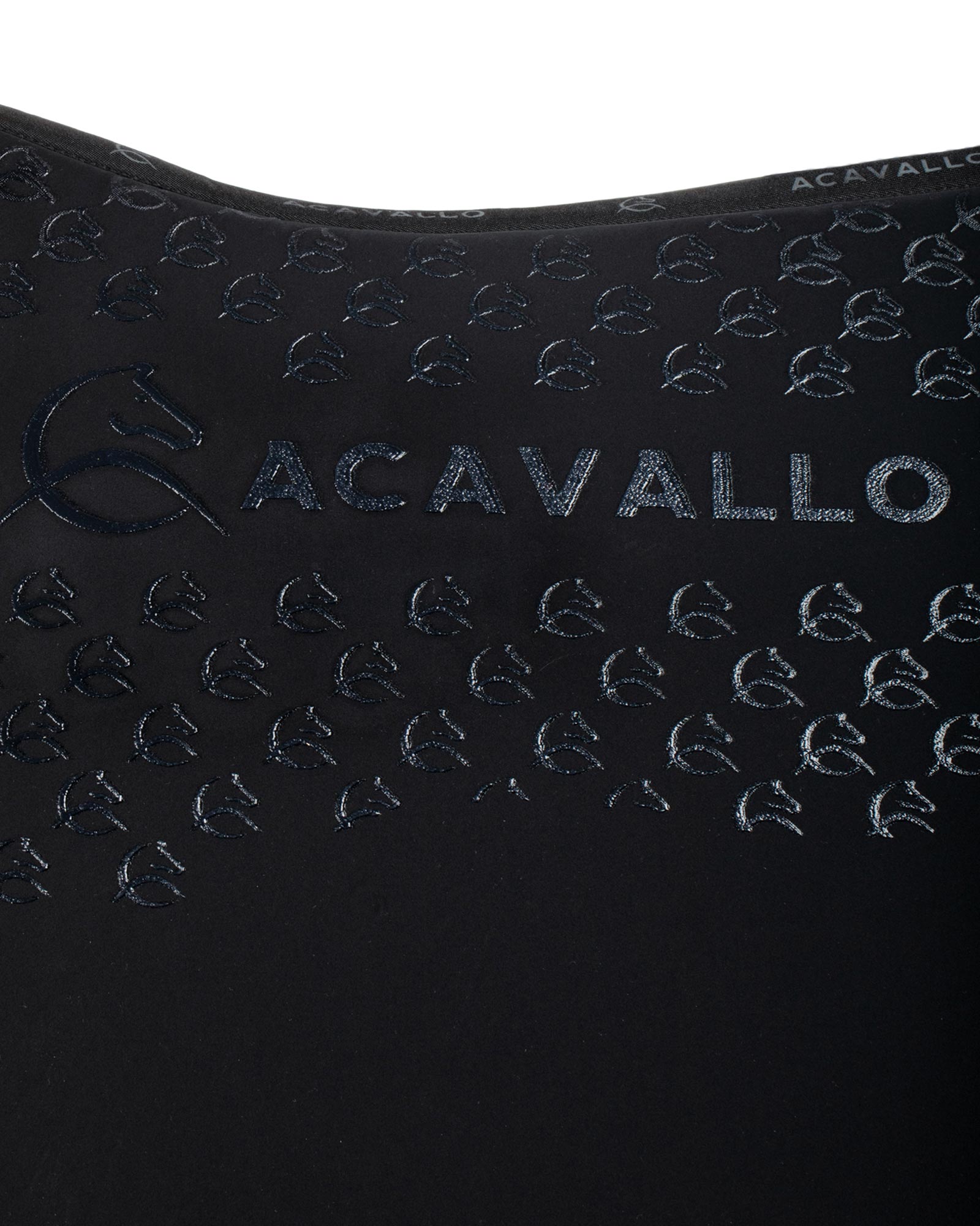 Acavallo Saddle Pad Ds Cw-Cs Elastane & Bamboo Silicone Grip Black/Black