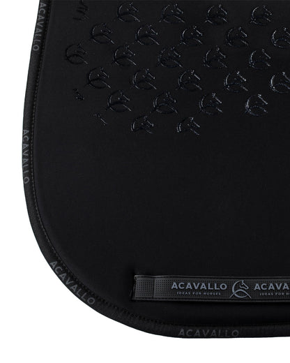 Acavallo Saddle Pad Ds Cw-Cs Elastane & Bamboo Silicone Grip Black/Black