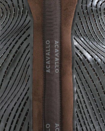 Acavallo Pad Mf Jccs Cw-Cs Suede Gel Grip Flat Brown