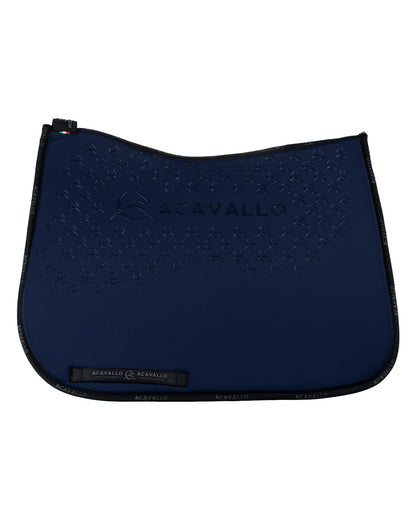 Acavallo Saddle Pad Ds Cw-Cs Elastane & Bamboo Silicone Grip Deep Blue/Black