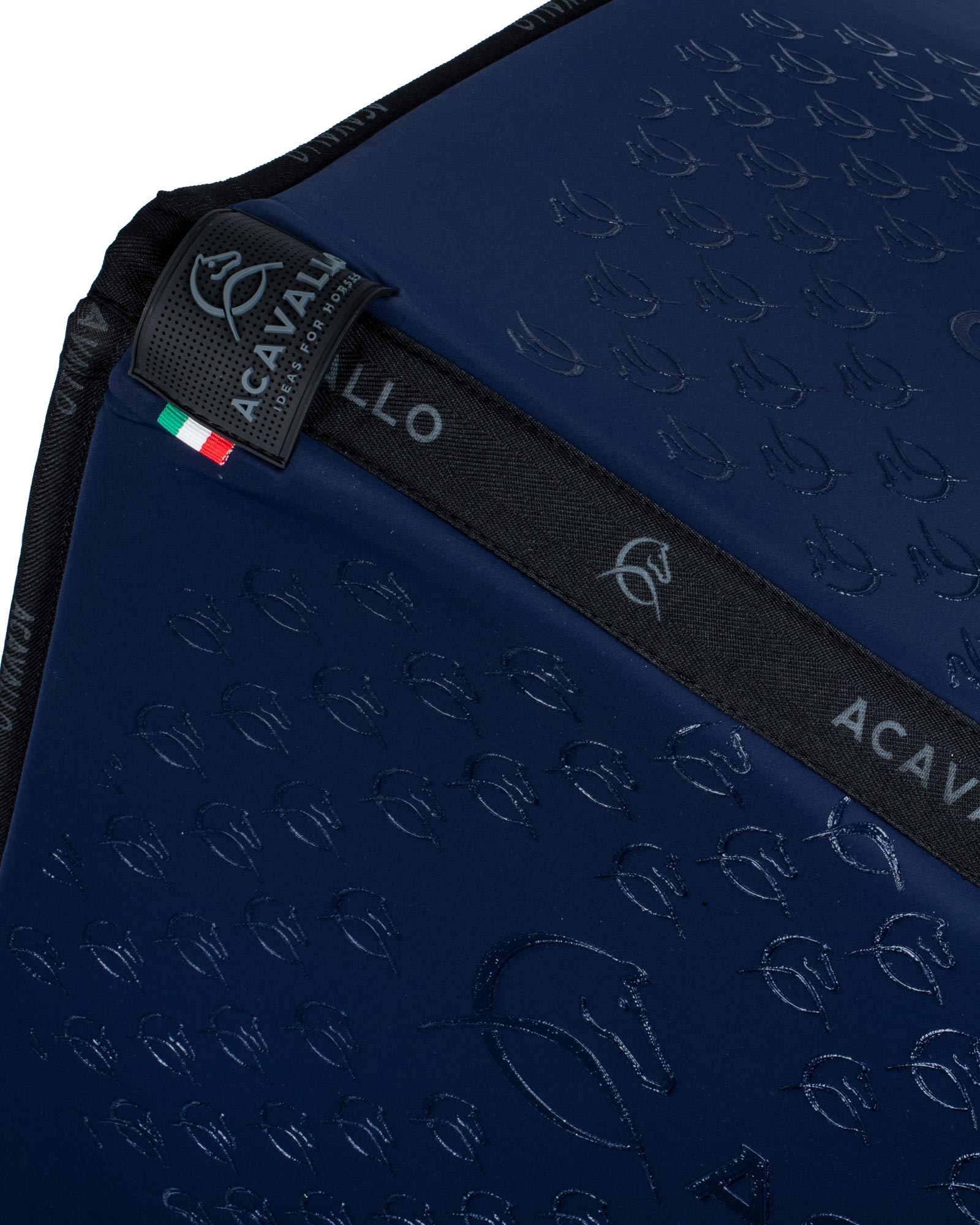 Acavallo Saddle Pad Ds Cw-Cs Elastane & Bamboo Silicone Grip Deep Blue/Black
