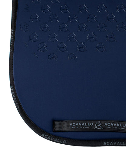 Acavallo Saddle Pad Ds Cw-Cs Elastane & Bamboo Silicone Grip Deep Blue/Black